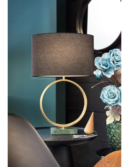 Henriette - Lampada da Tavolo Deco - Metallo Dorato