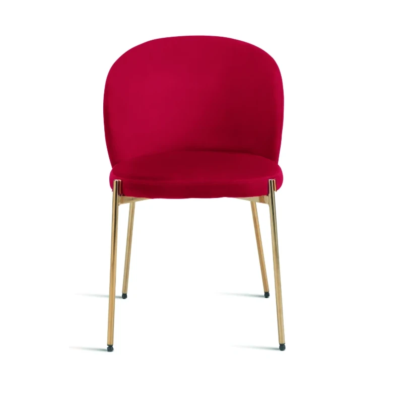 Capodarte - Megan Sedia Imbottita - Oro / Velluto Rosso
