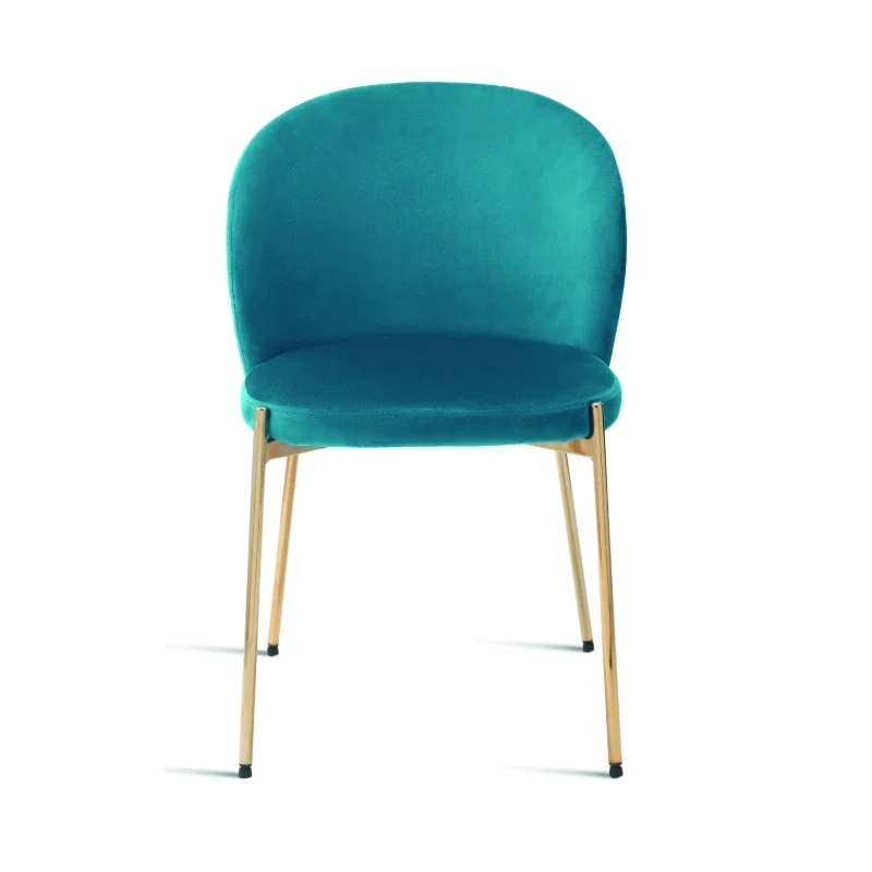 Capodarte - Megan Upholstered Chair - Gold / Topaz Velvet