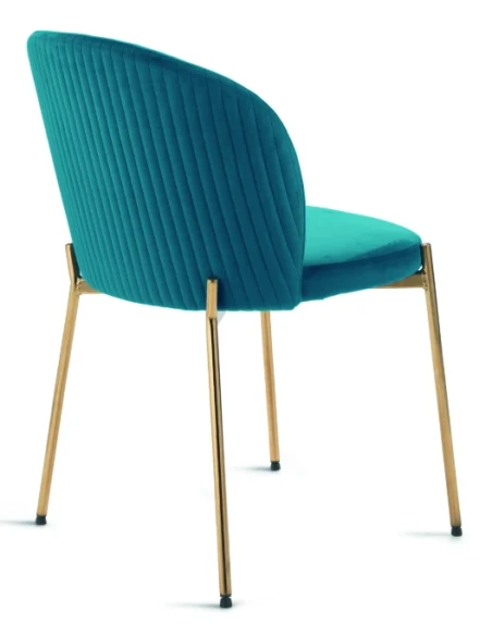 Capodarte - Megan Upholstered Chair - Gold / Topaz Velvet