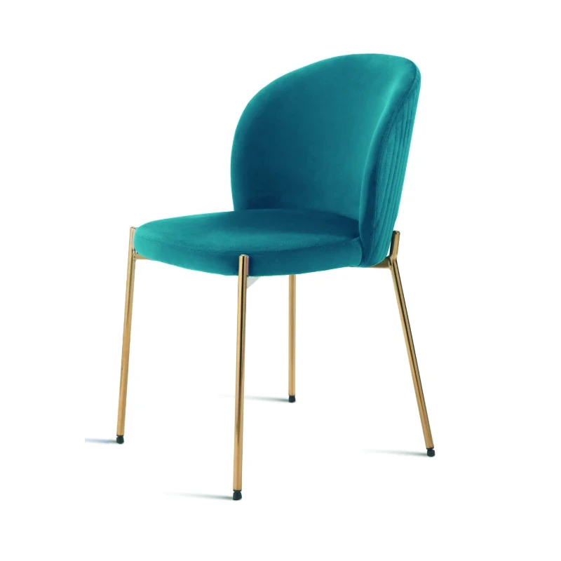 Capodarte - Megan Upholstered Chair - Gold / Topaz Velvet