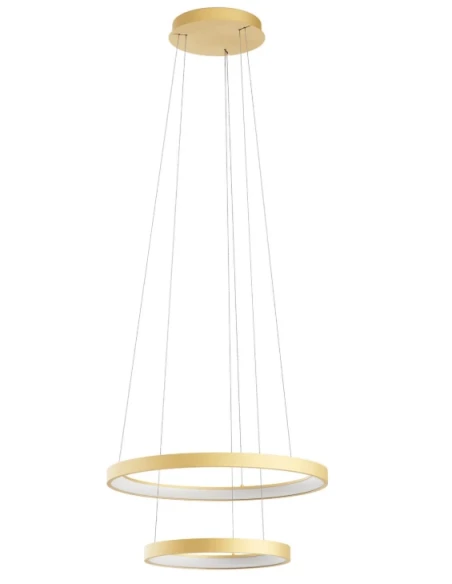 Redo Group - Iconic Double Suspension Lamp - Matt Gold