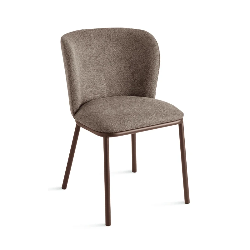 Capodarte - Evissa Upholstered Chair - Brown / Brown Fabric