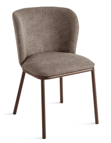 Capodarte - Evissa Upholstered Chair - Brown / Brown Fabric