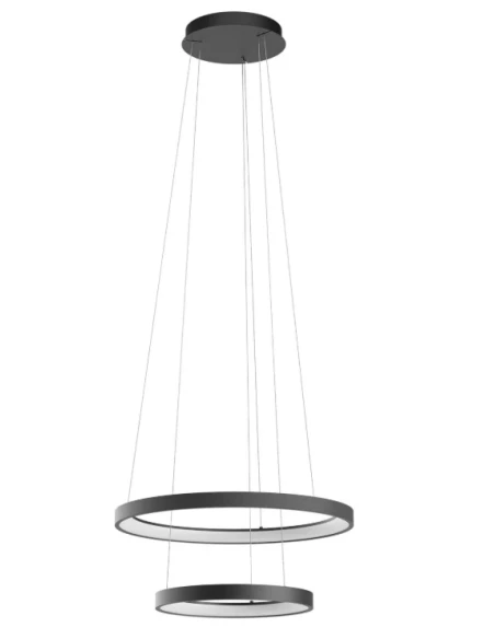 Redo Group - Iconic Double Suspension Lamp - Matt Black