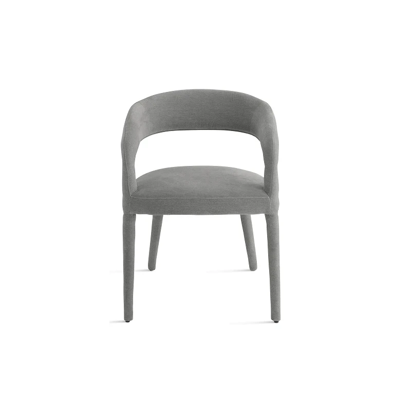 Capodarte - Fred Upholstered Chair - Grey Bouclé Fabric