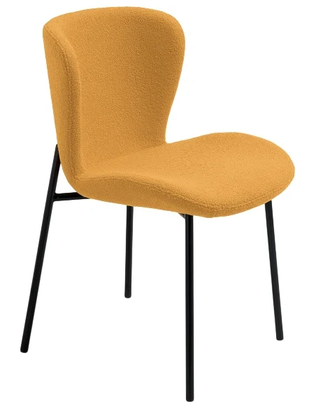 Capodarte - Abram Upholstered Chair - Ecru GialloBouclé Fabric