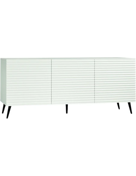 Capodarte - Arisa Striped Sideboard - White