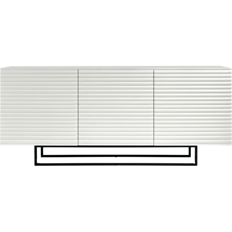 Capodarte - Arisa Striped Sideboard - White