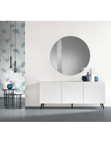 Capodarte - Arisa Striped Sideboard - White