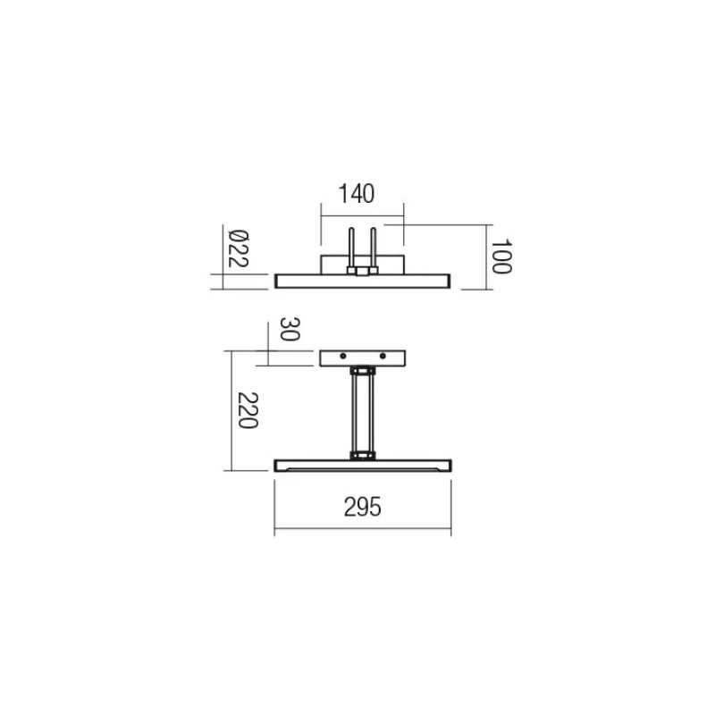 Redo Group - Ikon Lampada da Parete - Ottone Antico