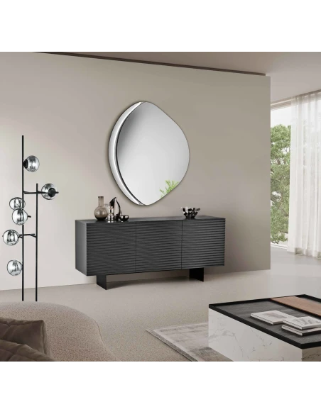 Capodarte - Arisa Striped Sideboard - Anthracite