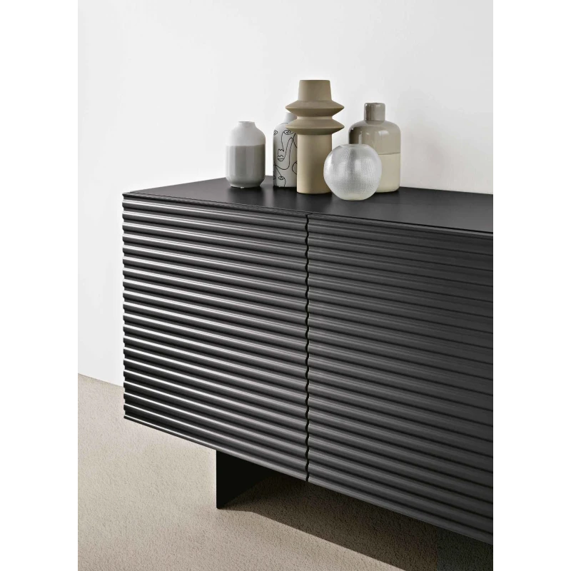 Capodarte - Arisa Striped Sideboard - Anthracite