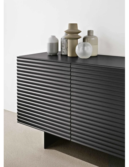 Capodarte - Arisa Striped Sideboard - Anthracite