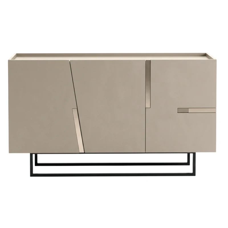 Capodarte - Girona Madia con Inserti - Tortora / Specchio Bronzo