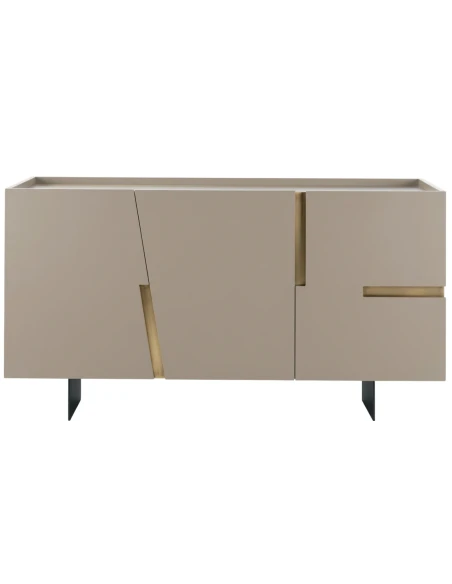 Capodarte - Girona Madia con Inserti - Tortora / Specchio Bronzo