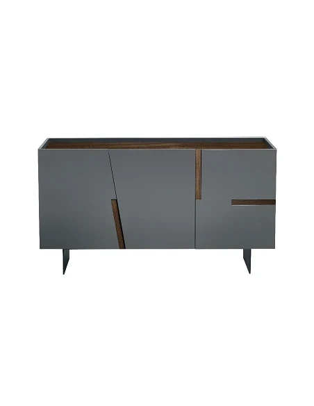 Capodarte - Girona Madia con Inserti - Antracite / Teak