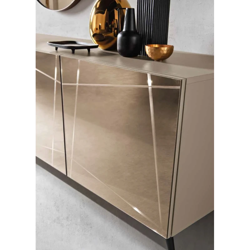 Capodarte - Iside Sideboard - Dove Grey / Bronze Mirror