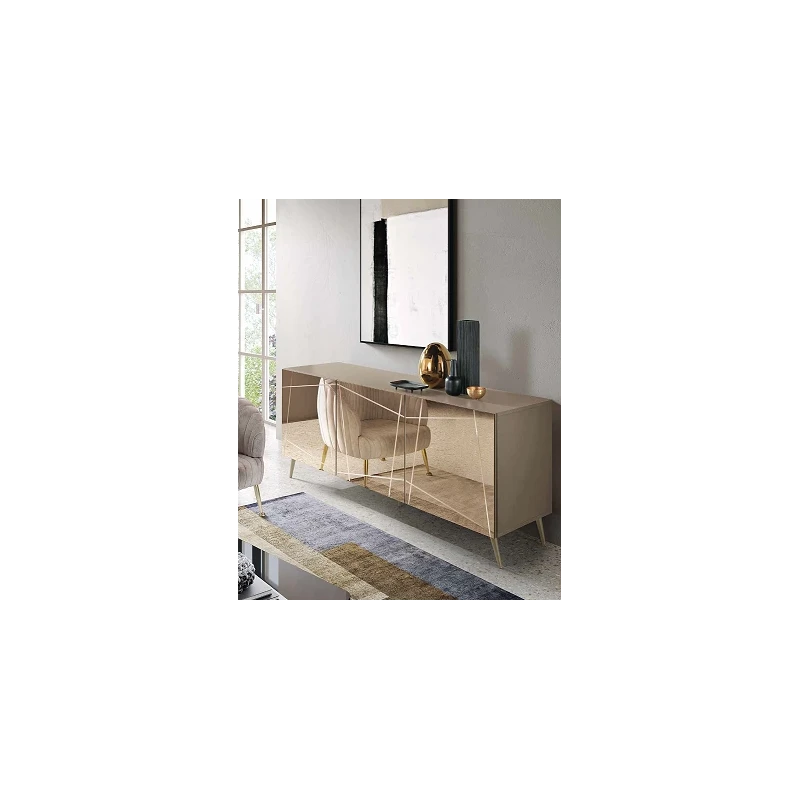 Capodarte - Iside Sideboard - Dove Grey / Bronze Mirror
