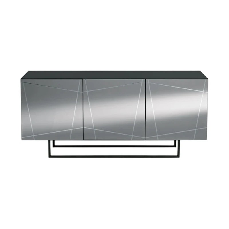 Capodarte - Iside Sideboard - Anthracite / Smoked Mirror