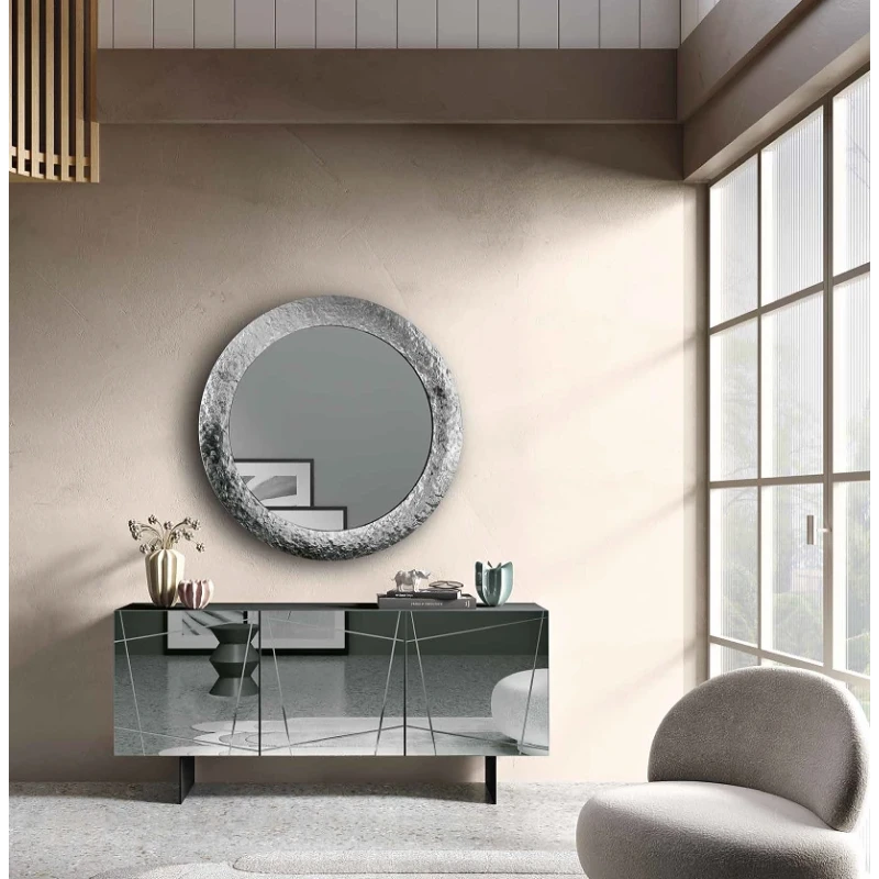 Capodarte - Iside Sideboard - Anthracite / Smoked Mirror