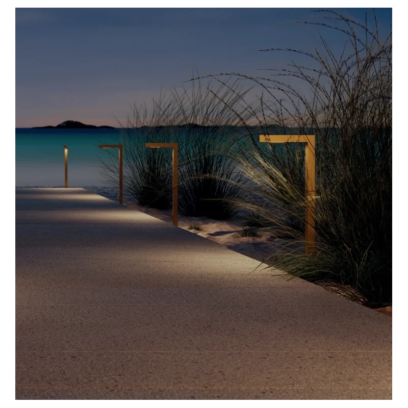 Redo Group - Armin Garden Post - Natural Brass