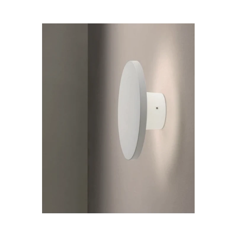 Redo Group - Aura Lampada da Parete da Esterno Rotonda - Bianco Opaco