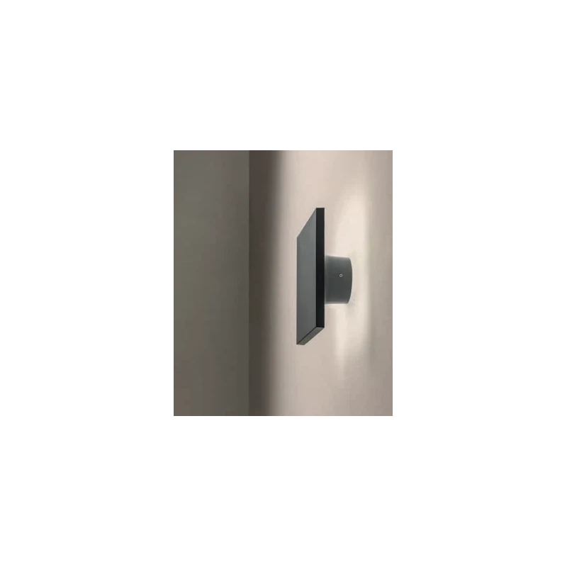Redo Group - Aura Square Outdoor Wall Lamp - Dark Grey