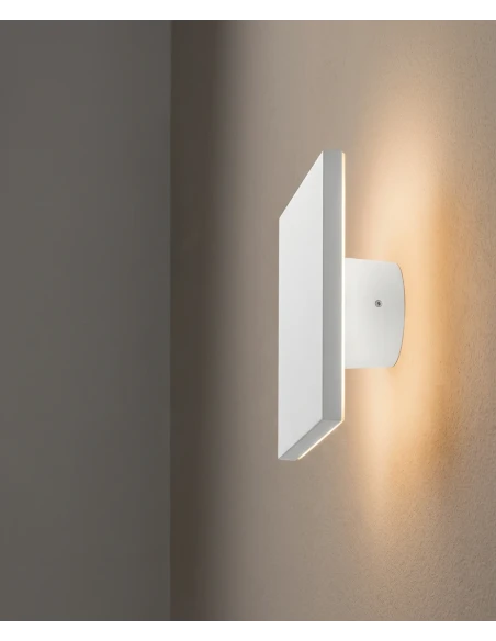 Redo Group - Aura Square Outdoor Wall Lamp - Matte White