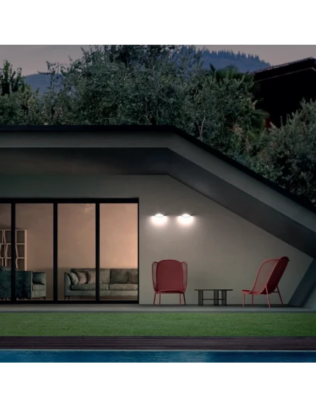Redo Group - Chalet Lampada da Parete da Esterno - Grigio Scuro Opaco