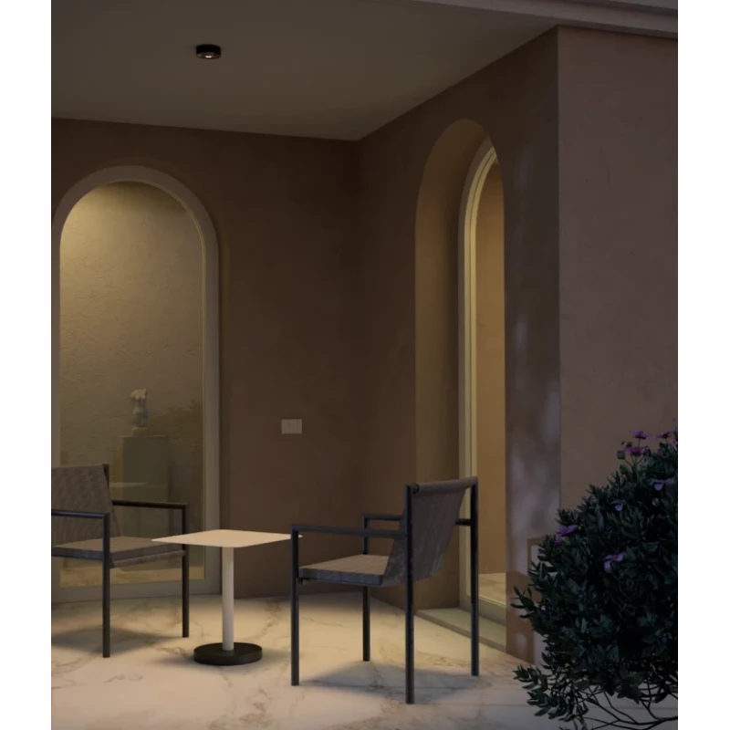 Redo Group - Log Outdoor Ceiling Lamp - Matte Grey