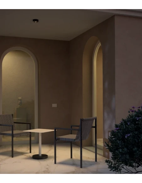 Redo Group - Log Outdoor Ceiling Lamp - Matte Grey