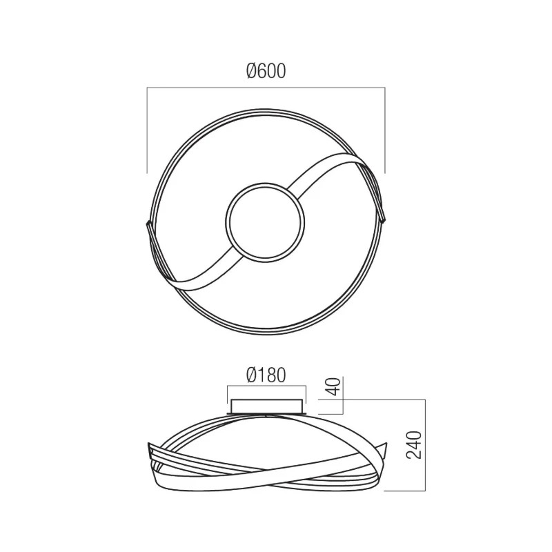 Redo Group - Impuls Ceiling Lamp - Matt White