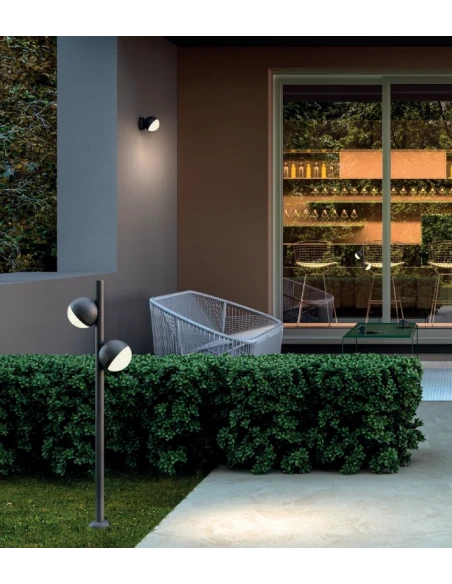 Redo Group - Magnus Single Garden Post - Matt Grey
