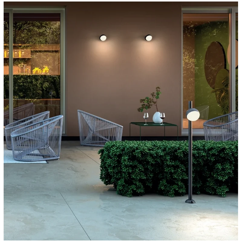 Redo Group - Magnus Single Garden Post - Matt Grey