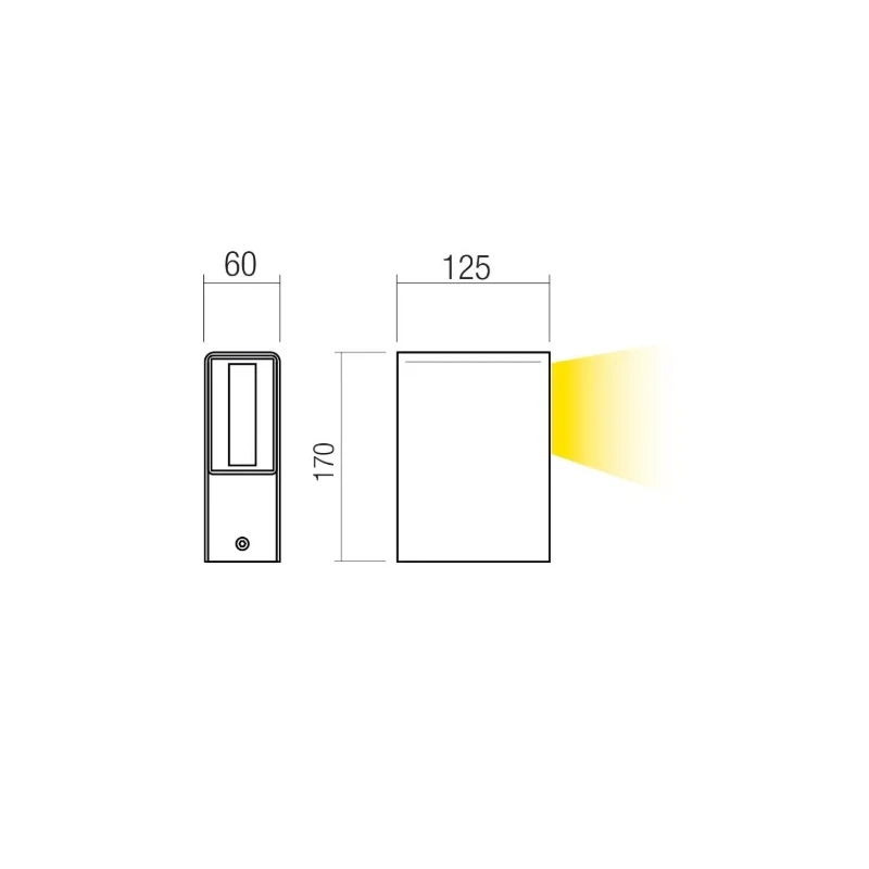 Redo Group - Izar Outdoor Wall Lamp - Corten