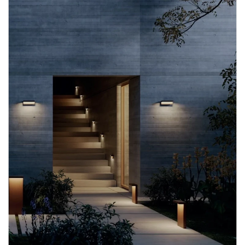 Redo Group - Kant Outdoor Wall Lamp - Corten