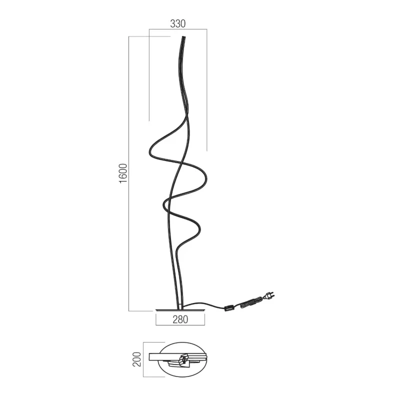 Redo Group - Impuls Floor Lamp - Matt White