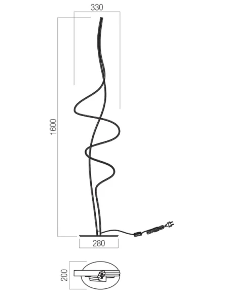 Redo Group - Impuls Floor Lamp - Matt White