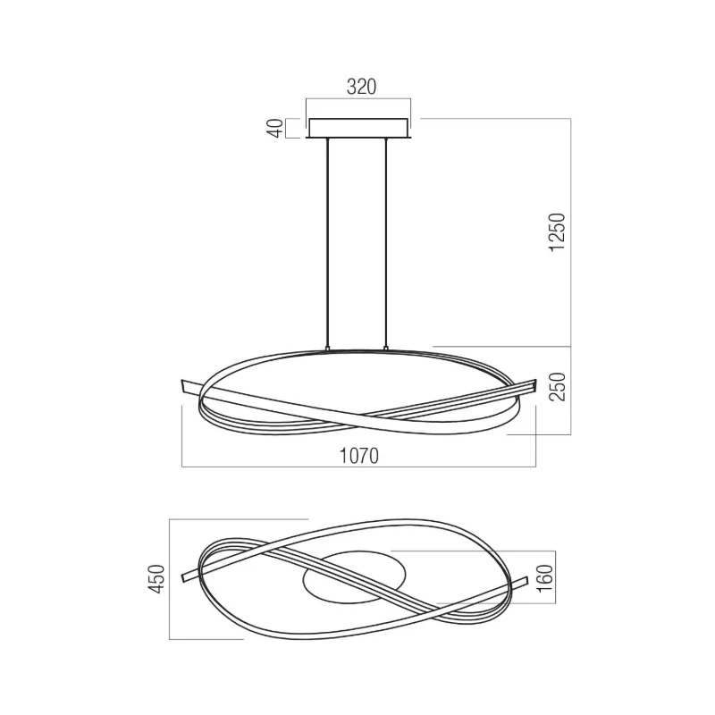 Redo Group - Impuls Lampada a Sospensione Circolare - Oro Opaco