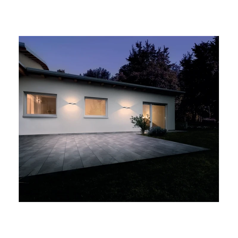 Redo Group - Radeon Lampada da Parete per Esterno - Grigio Scuro
