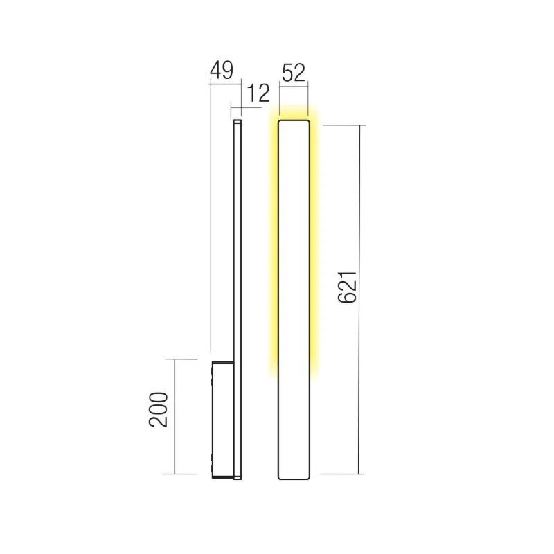 Redo Group - Reflexa Outdoor Wall Lamp - Dark Grey
