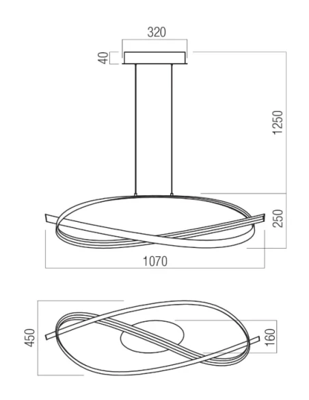 Redo Group - Impuls Circular Pendant Lamp - Matt Black