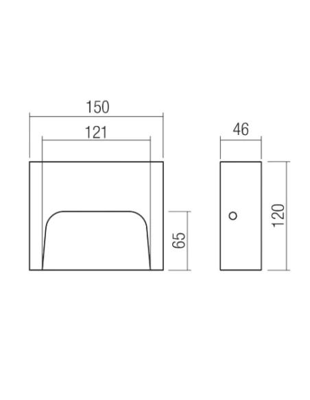 Redo Group - Sashi Outdoor Step Light - Dark Grey