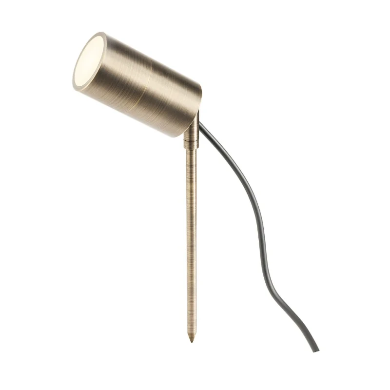 Redo Group - Stake Garden Post with Picket - Antique Brass