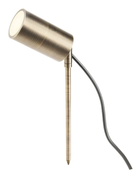 Redo Group - Stake Garden Post with Picket - Antique Brass