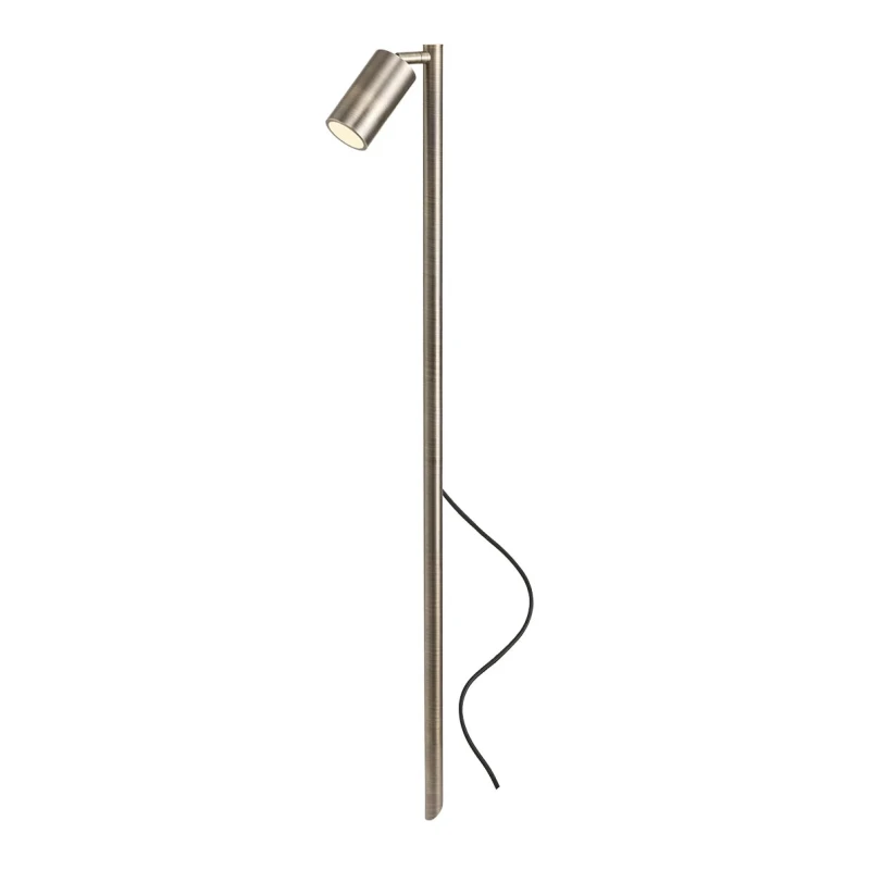 Redo Group - Stake Garden Post with Single Picket - Antique Brass