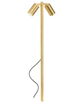Redo Group - Stake Paletto da Giardino Doppio con Picchetto - Ottone Naturale