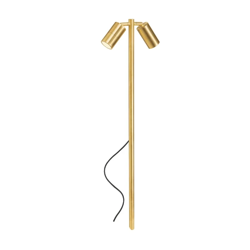 Redo Group - Stake Paletto da Giardino Doppio con Picchetto - Ottone Naturale