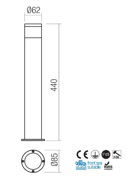 Redo Group - Stake Paletto da Giardino - Ottone Naturale